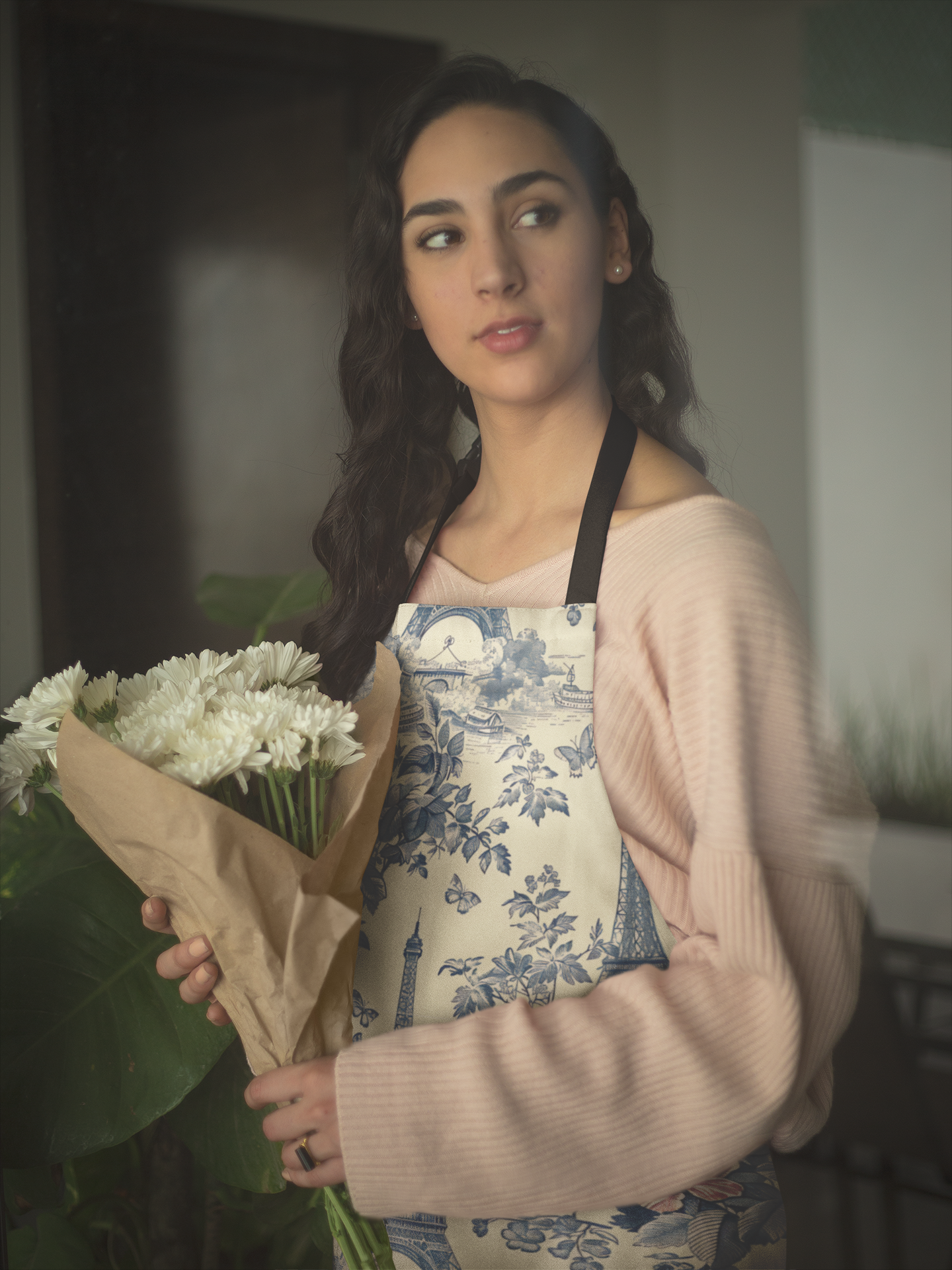 Toile de Jouy Apron