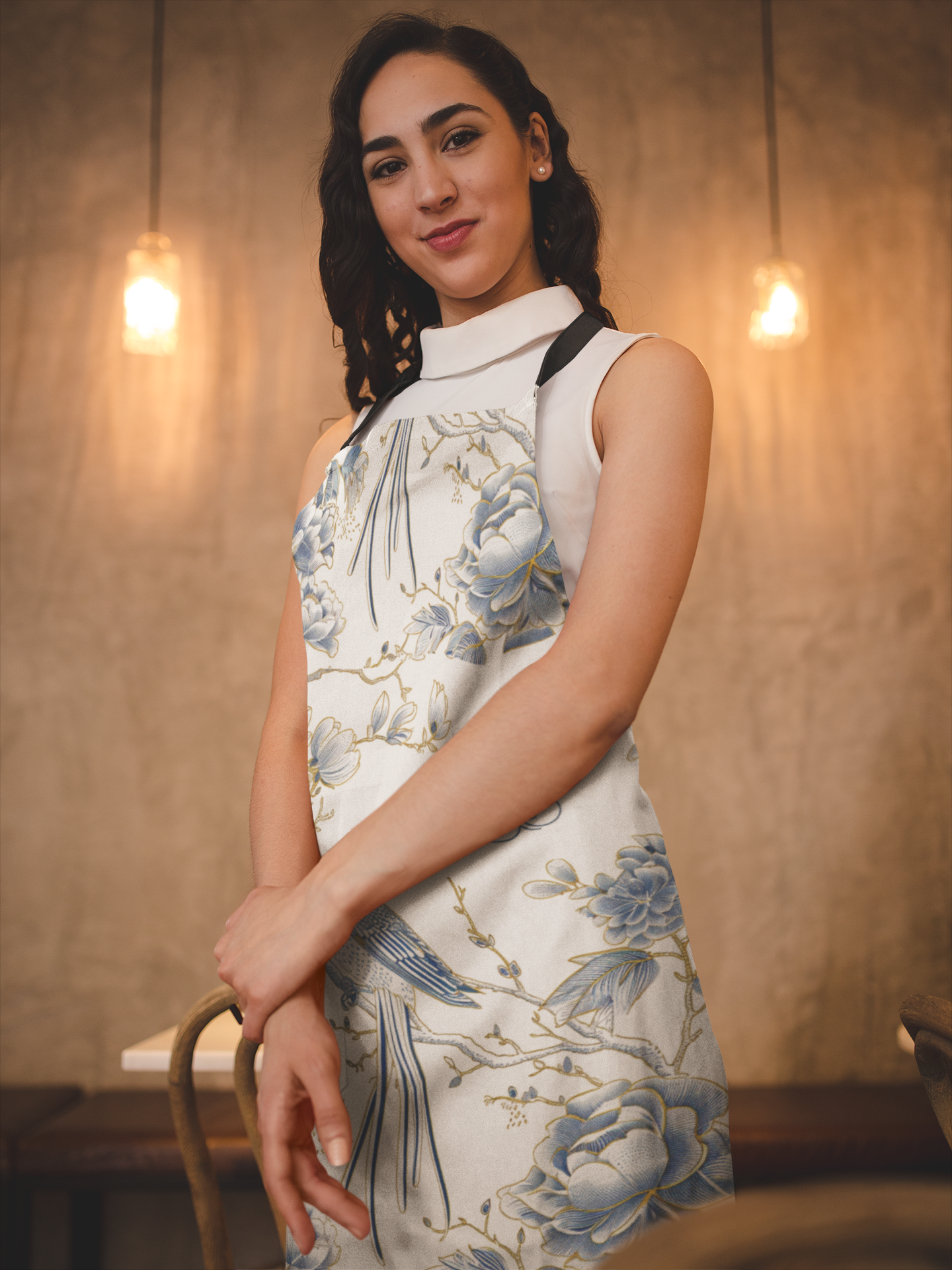 French Bird Chinoiserie Apron and Prints