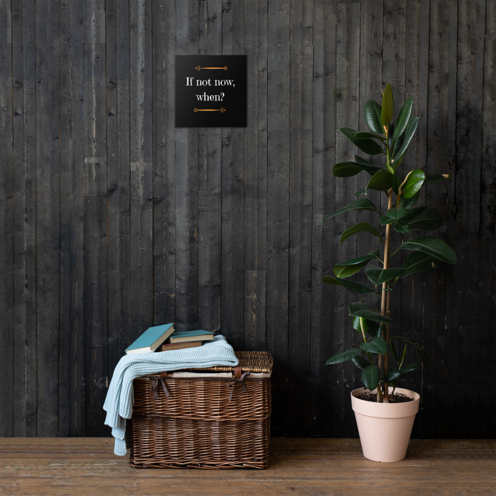 If Not Now, When? | Thin Canvas