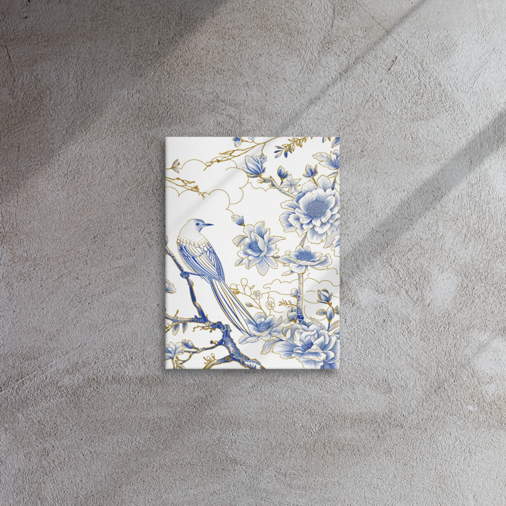 French Bird Chinoiserie 4 Thin canvas