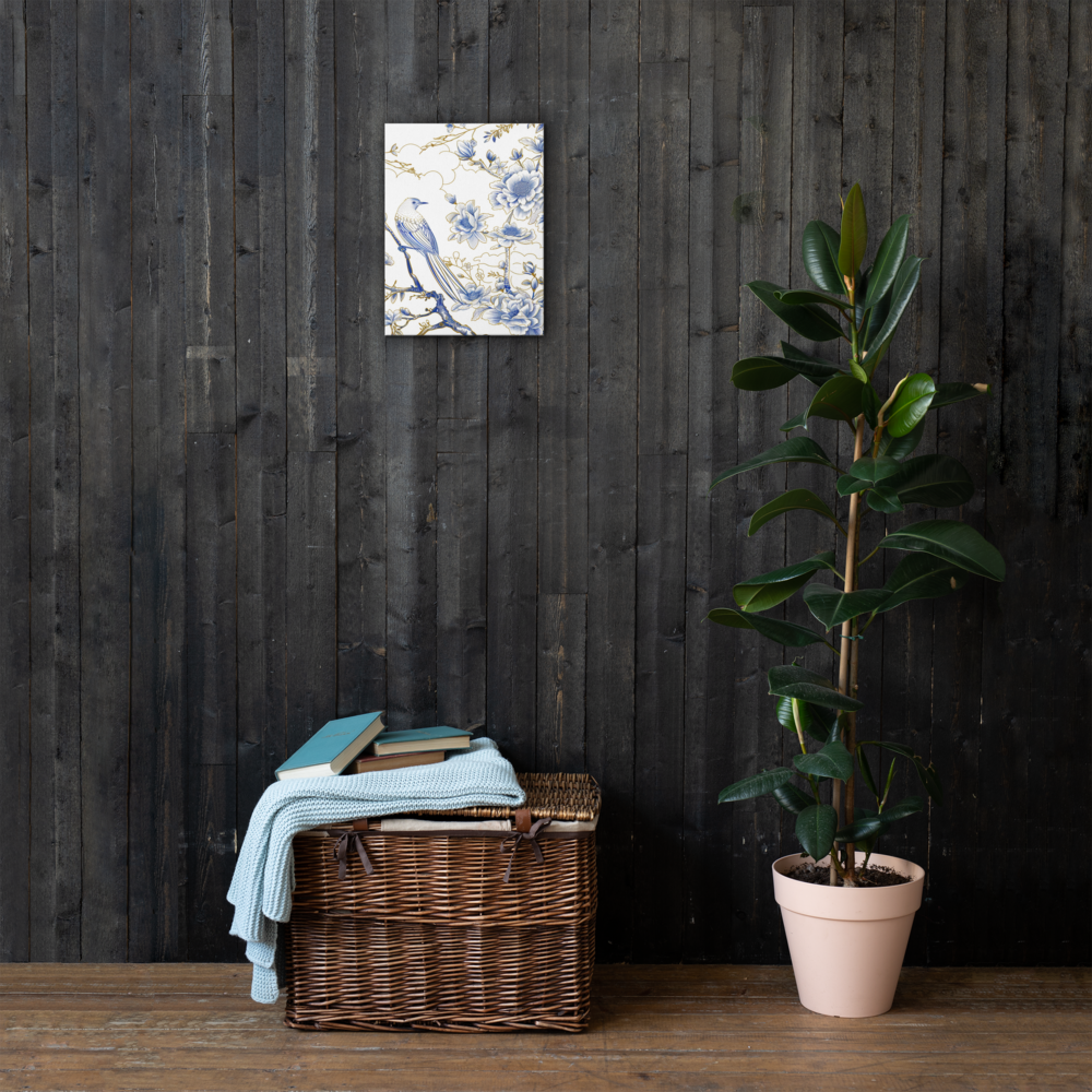 French Bird Chinoiserie 4 Thin canvas