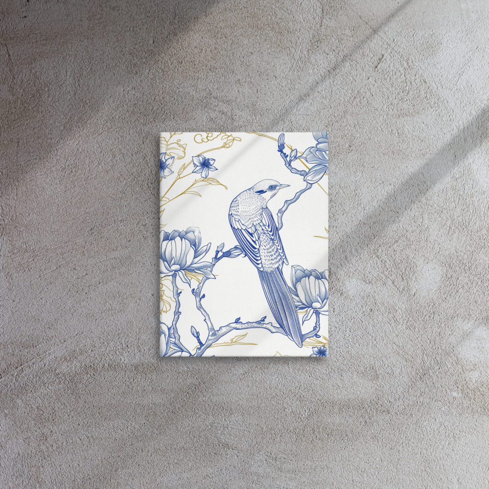 French Bird Chinoiserie 6 Thin canvas