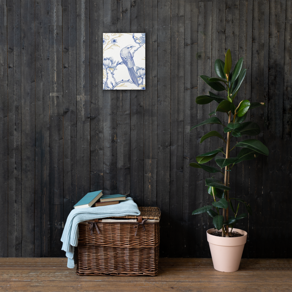 French Bird Chinoiserie 6 Thin canvas