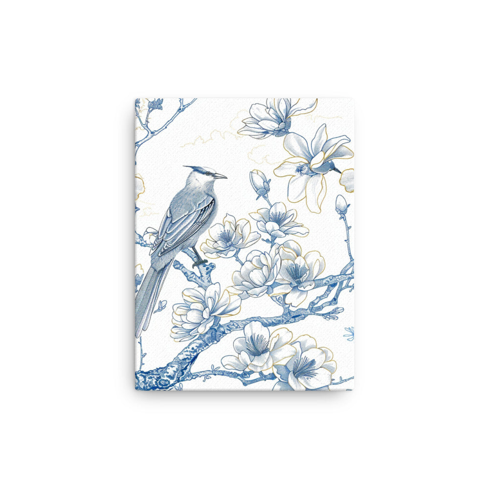 French Bird Chinoiserie 7 Thin canvas