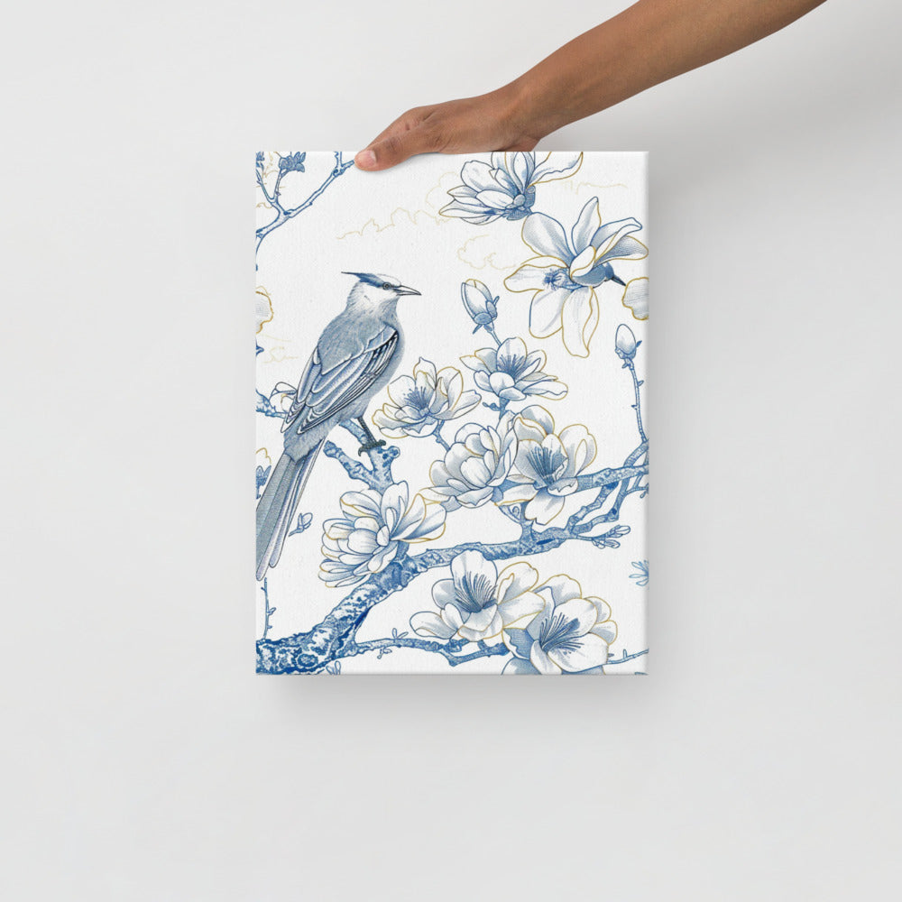 French Bird Chinoiserie 7 Thin canvas