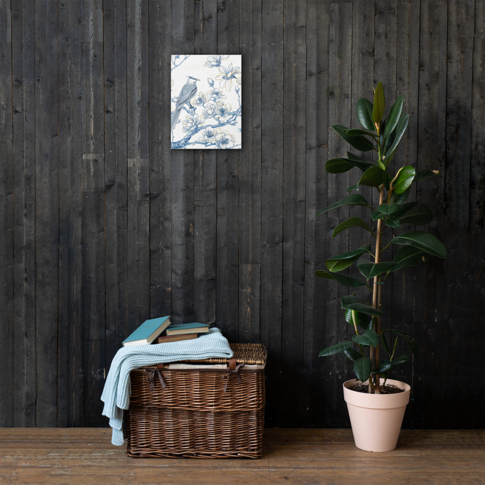 French Bird Chinoiserie 7 Thin canvas