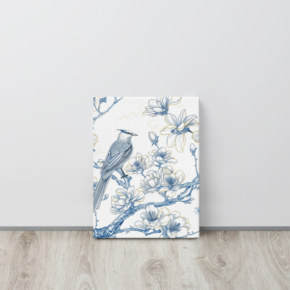 French Bird Chinoiserie 7 Thin canvas
