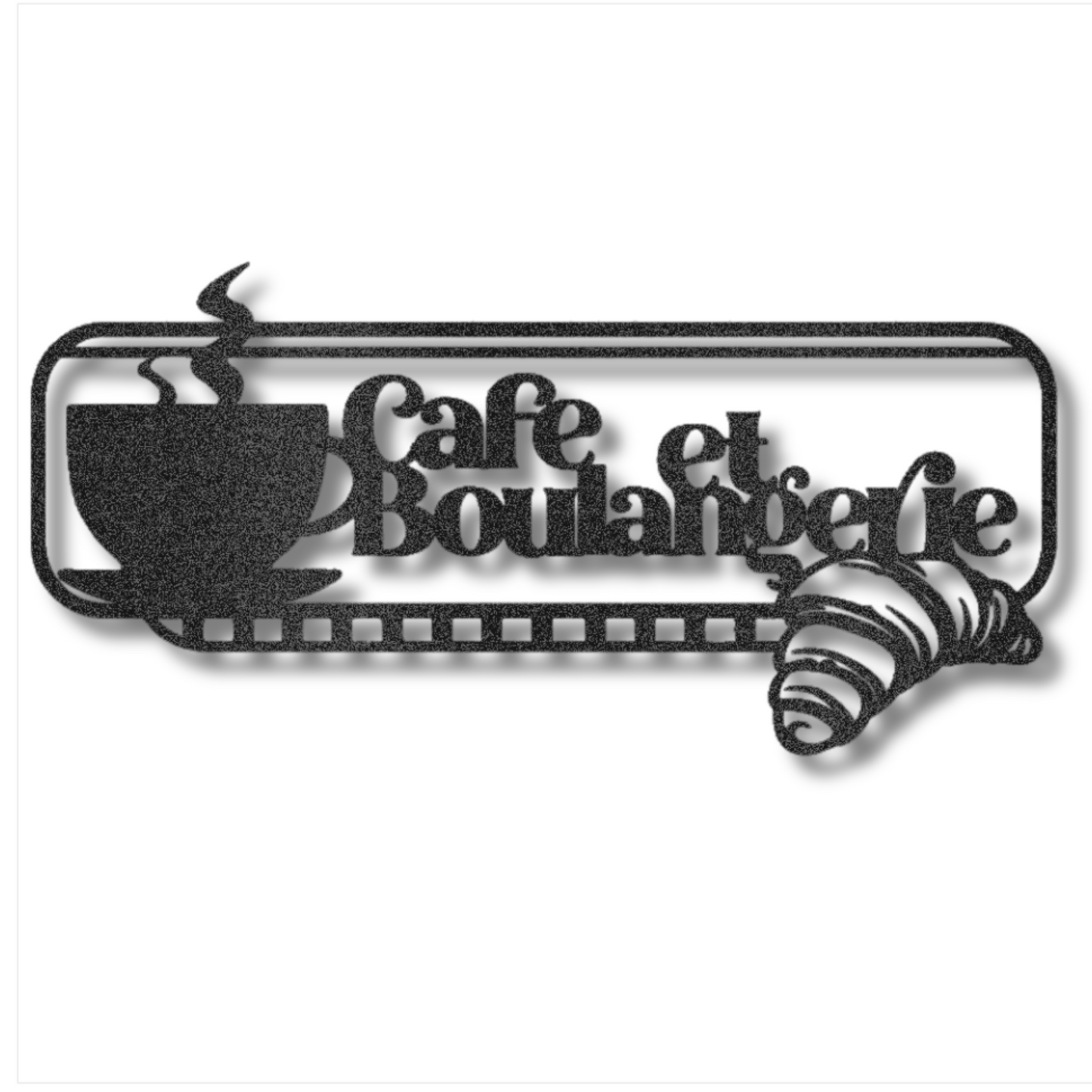 French Coffee and Bakery Steel Wall Decor