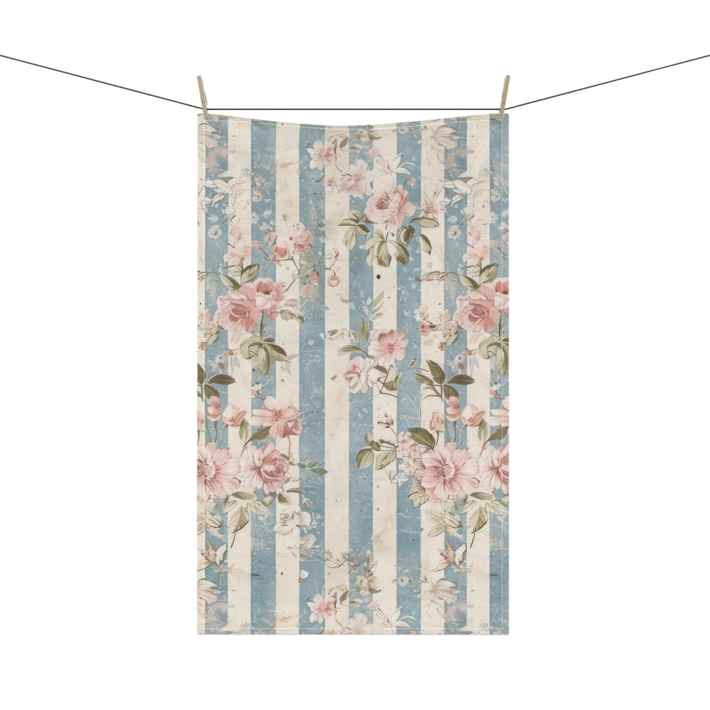 Vintage French Wall Paper 4 Tea Towel