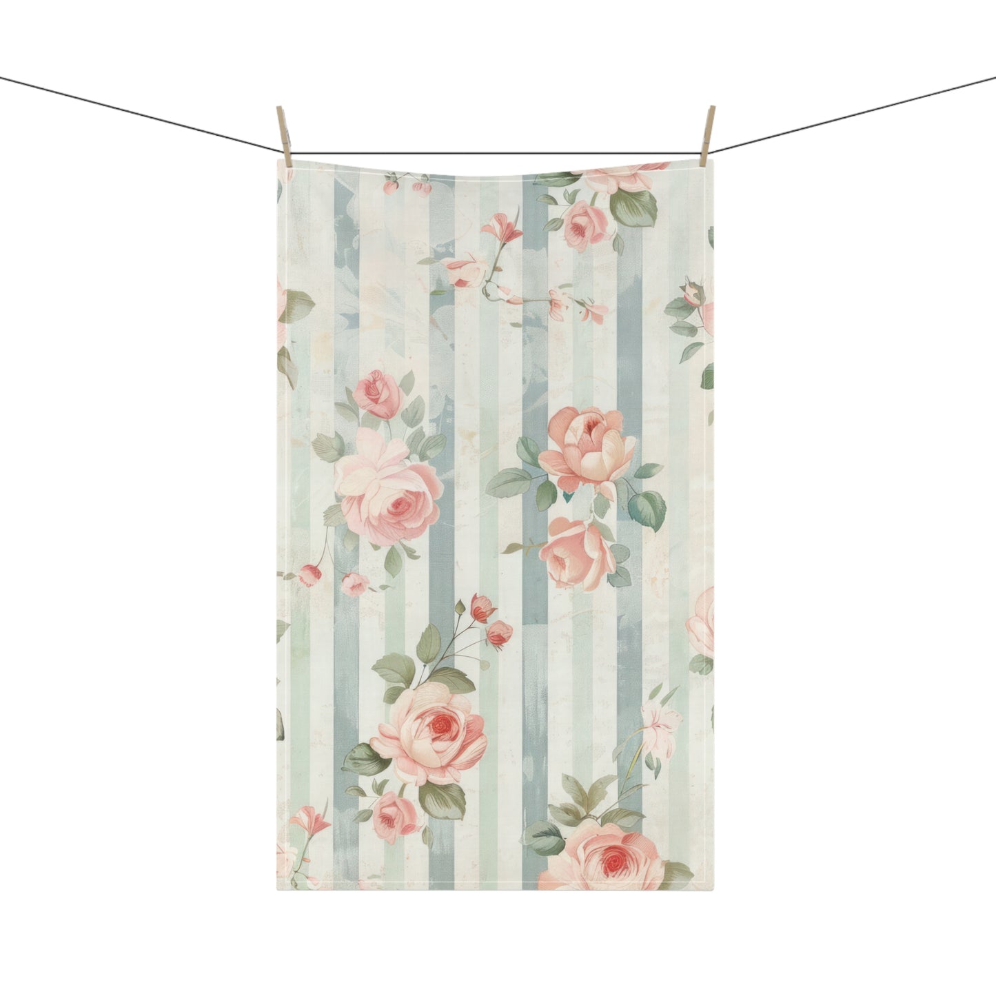 Vintage French Wall Paper 17 Tea Towel