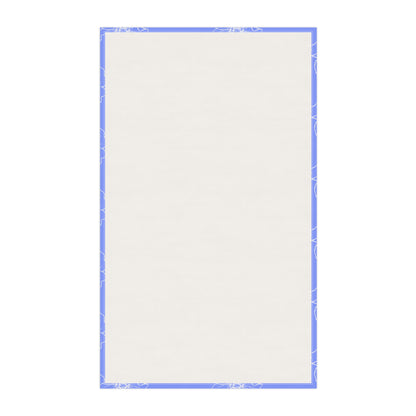 Periwinkle w/ Flowers Tea Towel