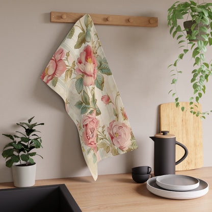 Vintage French Wall Paper 13 Tea Towel