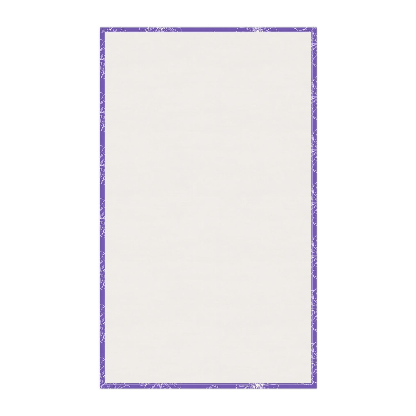 Purple w/ Flowers Tea Towel