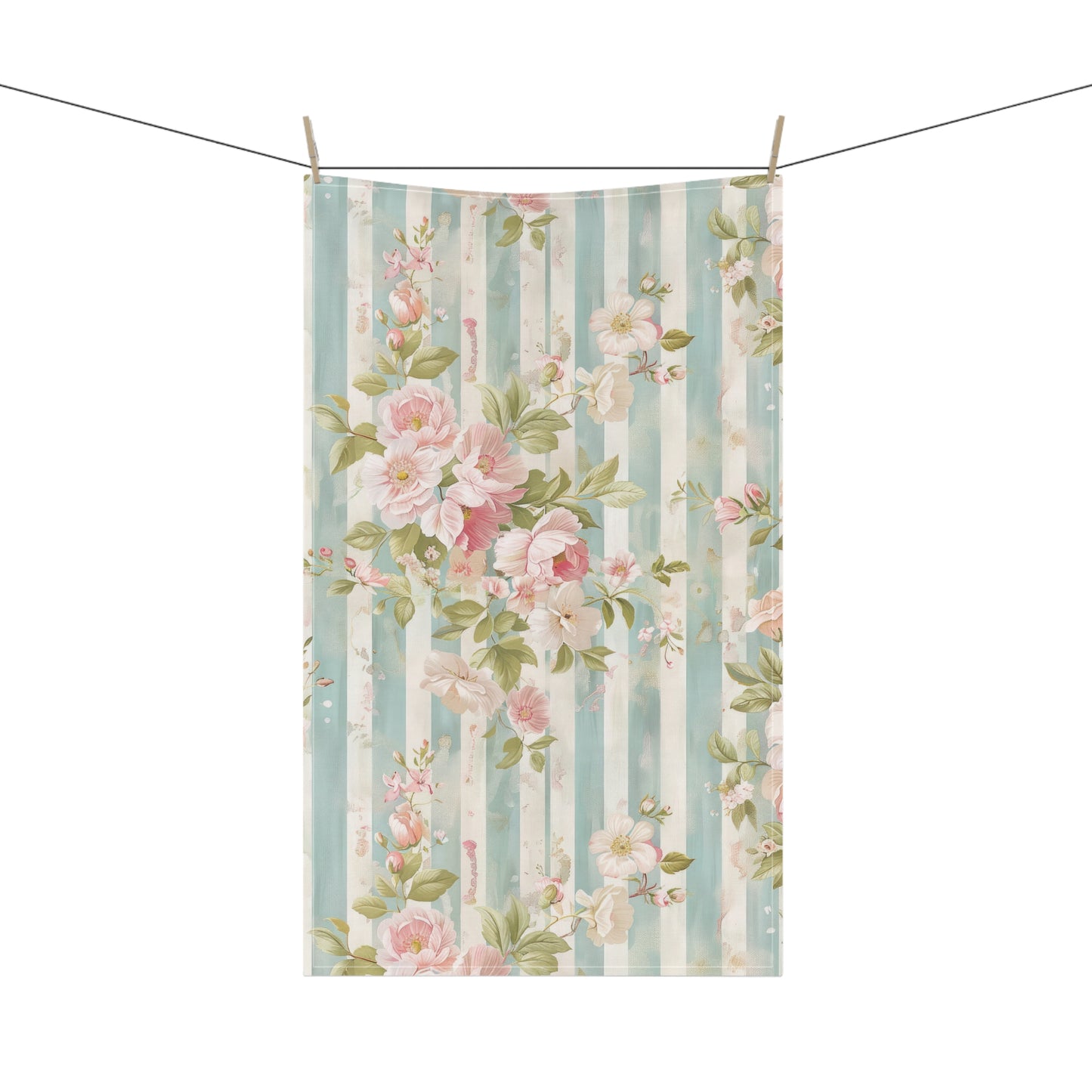Vintage French Wall Paper 7 Tea Towel