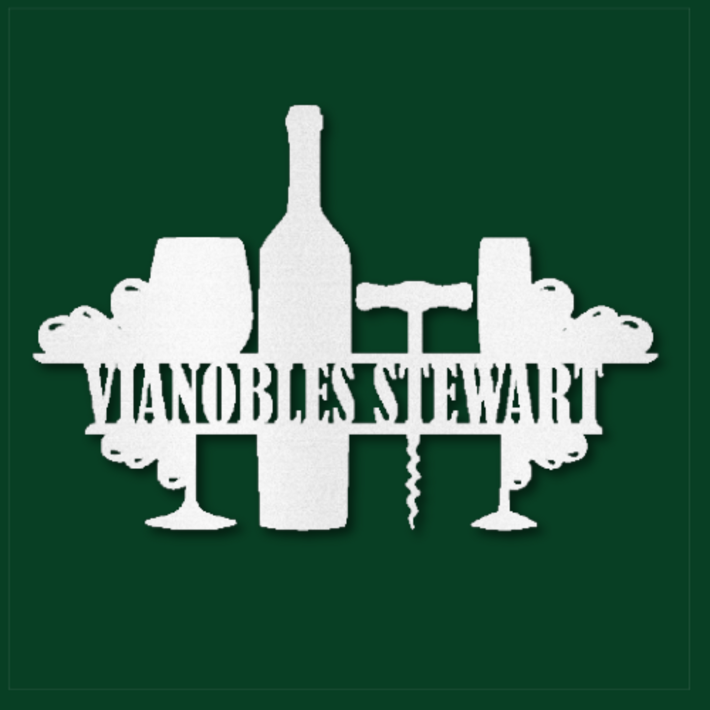 Personalized French Family Vineyard Steel Wall Decor