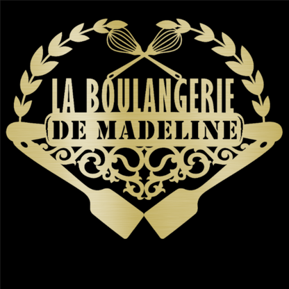 Personalized French Bakery Steel Wall Decor