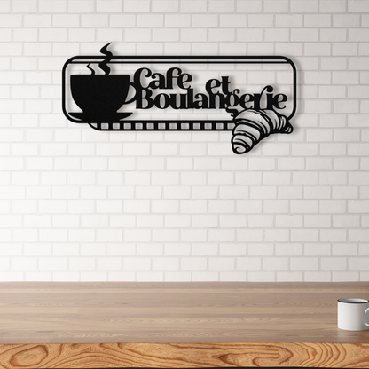 French Coffee and Bakery Steel Wall Decor