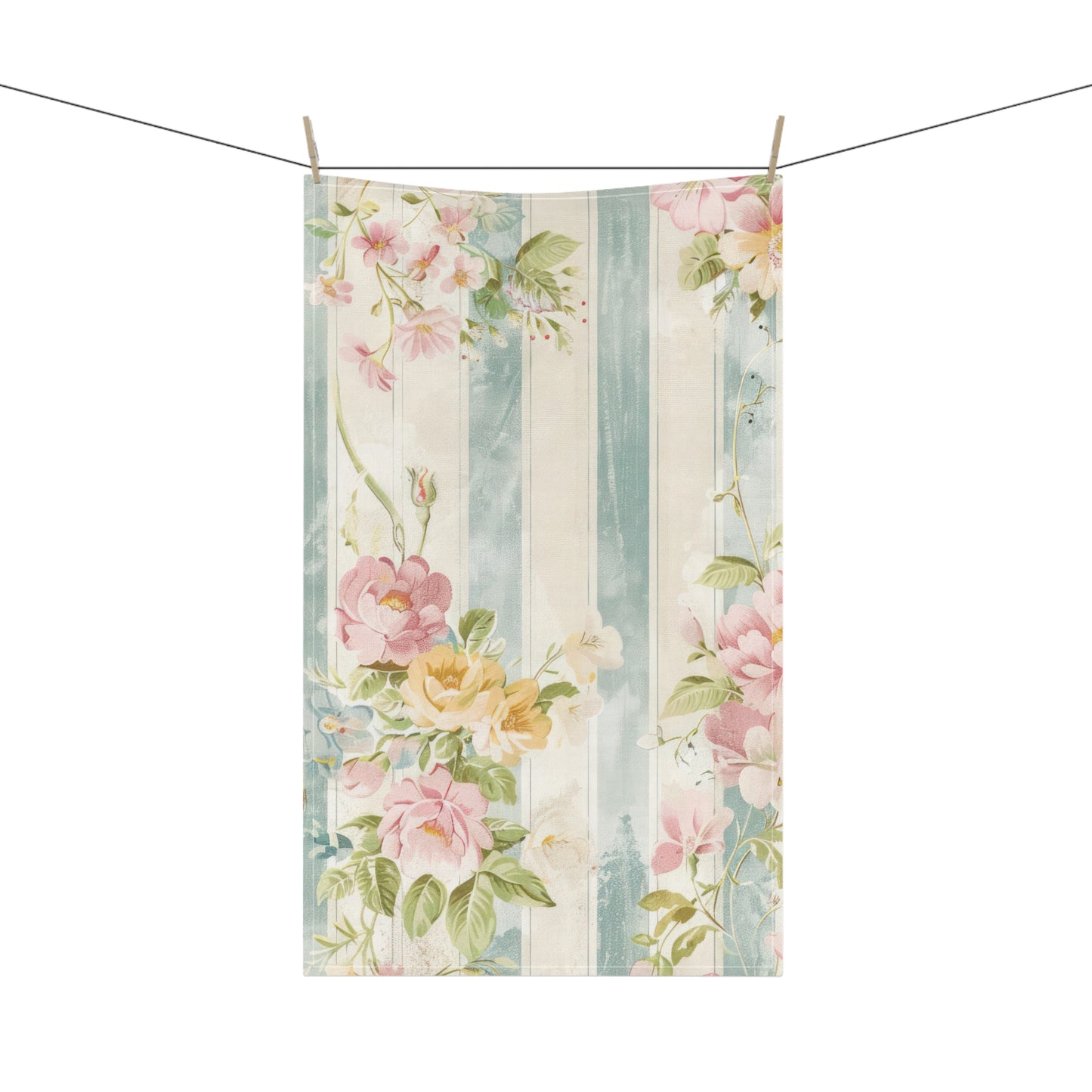 Vintage French Wall Paper 5 Tea Towel