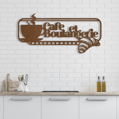 French Coffee and Bakery Steel Wall Decor