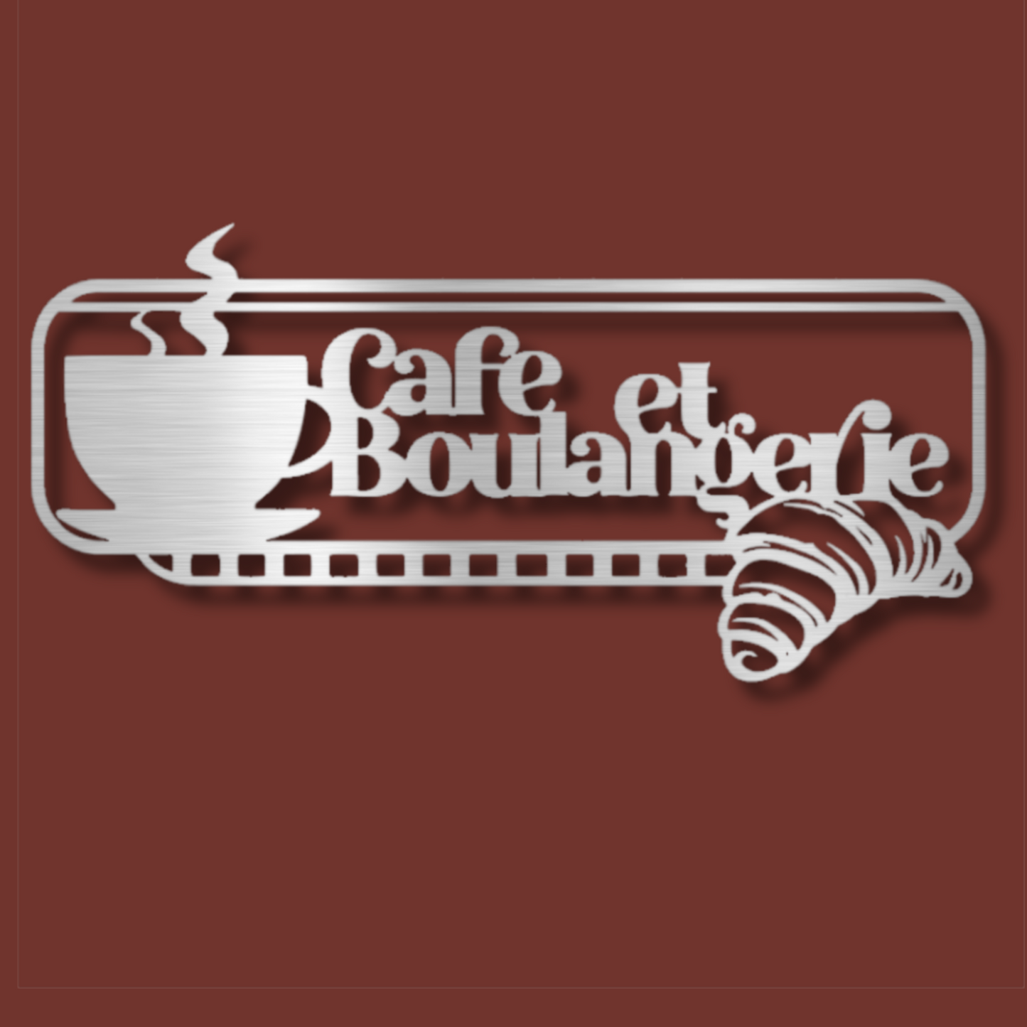 French Coffee and Bakery Steel Wall Decor