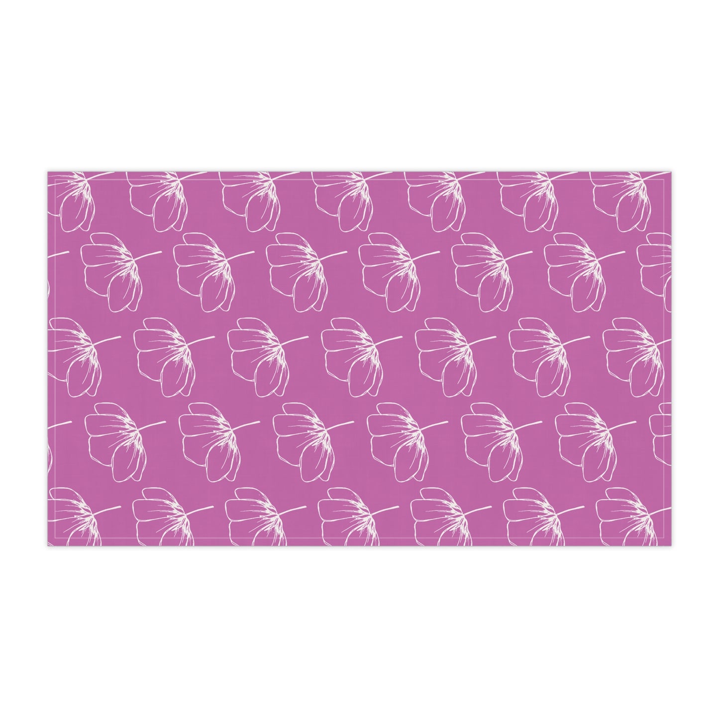 Pink w/ Flowers Tea Towel