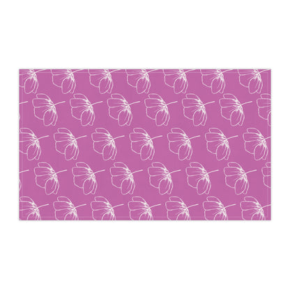 Pink w/ Flowers Tea Towel