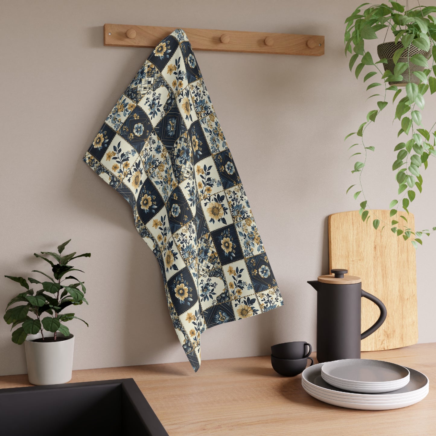 French Patchwork 7 Tea Towel