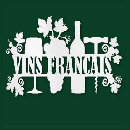 French Wines Steel Wall Decor