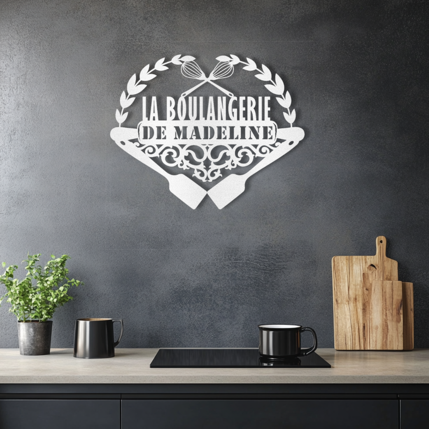 Personalized French Bakery Steel Wall Decor