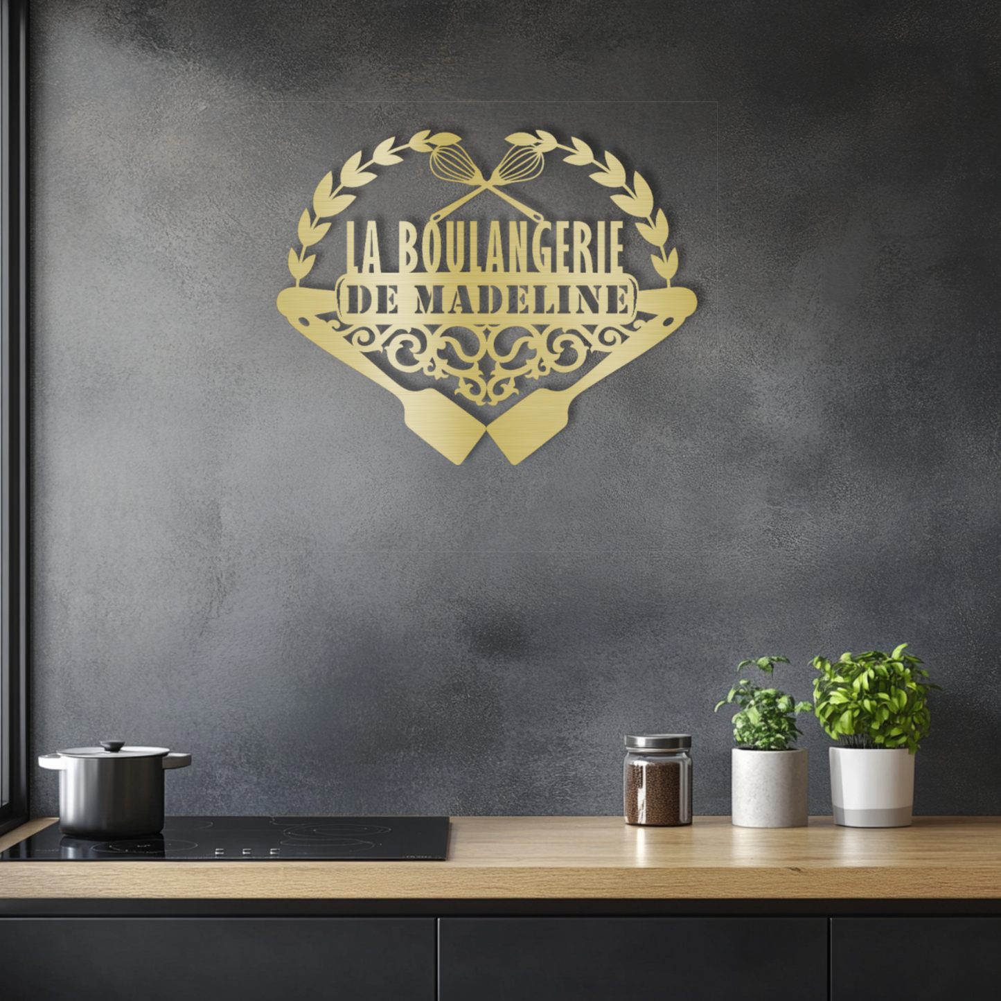 Personalized French Bakery Steel Wall Decor