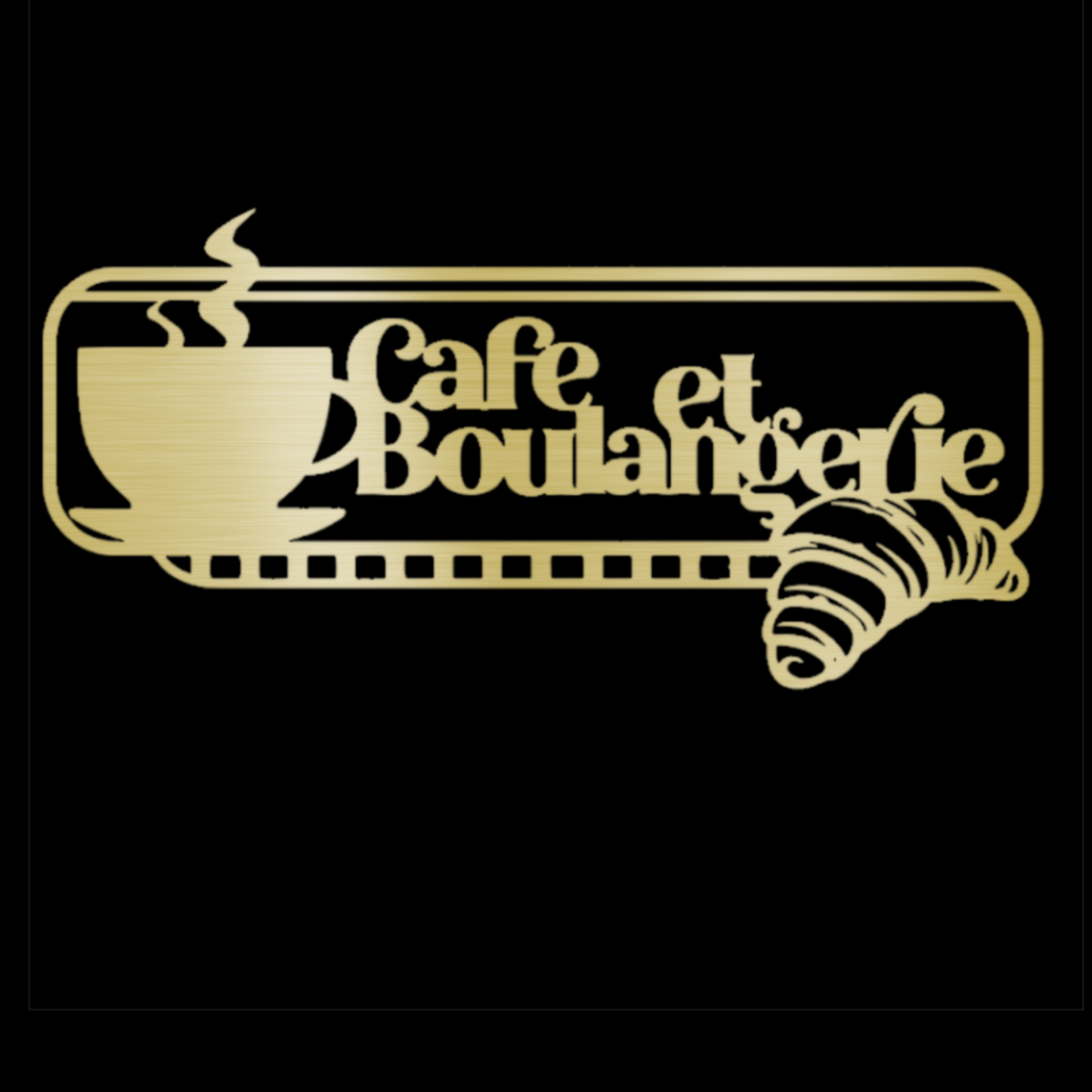 French Coffee and Bakery Steel Wall Decor