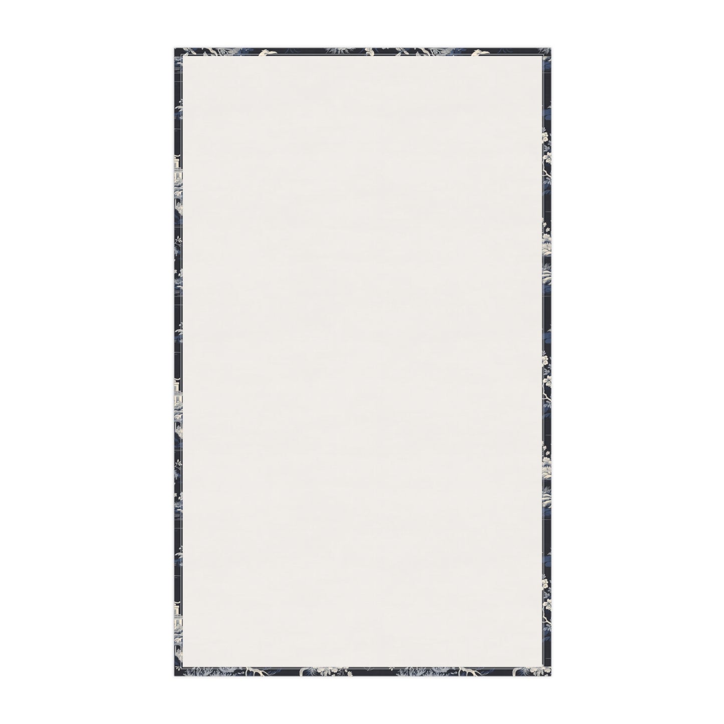 Dark Blue French Toile 2 Tea Towel