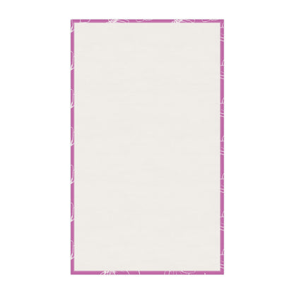 Pink w/ Flowers Tea Towel