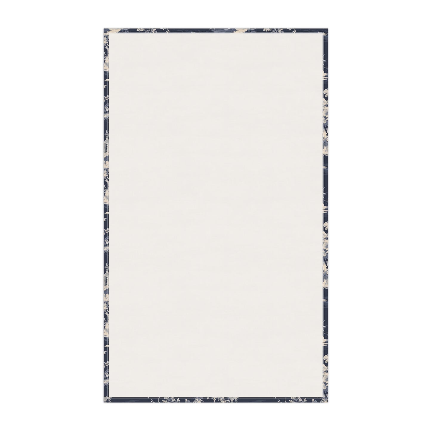Dark Blue French Toile 6 Tea Towel