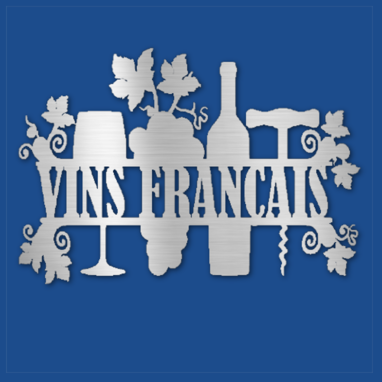French Wines Steel Wall Decor