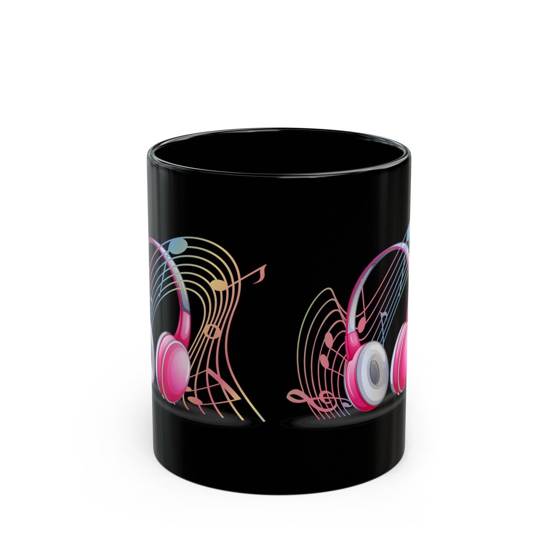 Music and Headphones | 11 oz Black Mug