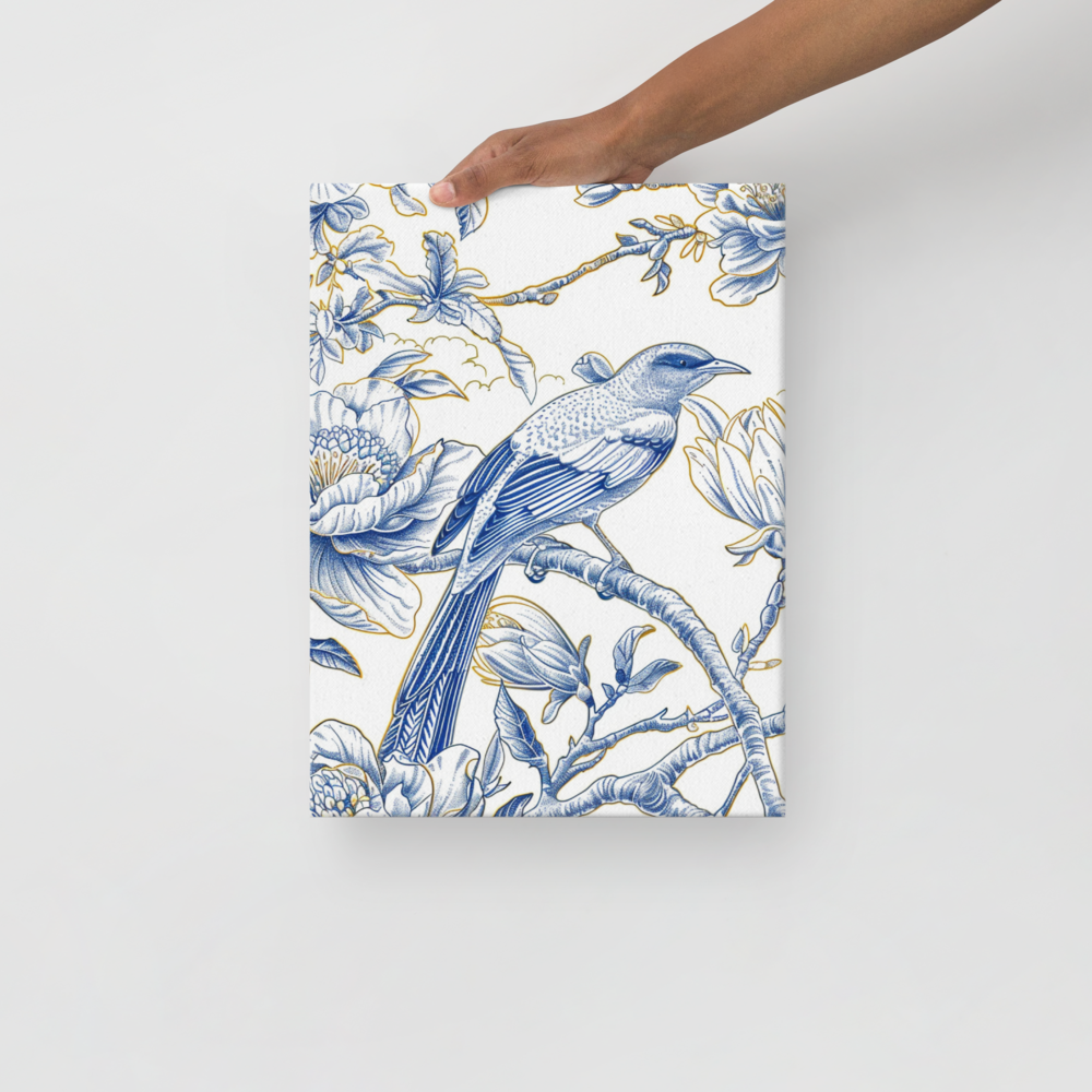 French Bird Chinoiserie 2 Thin canvas