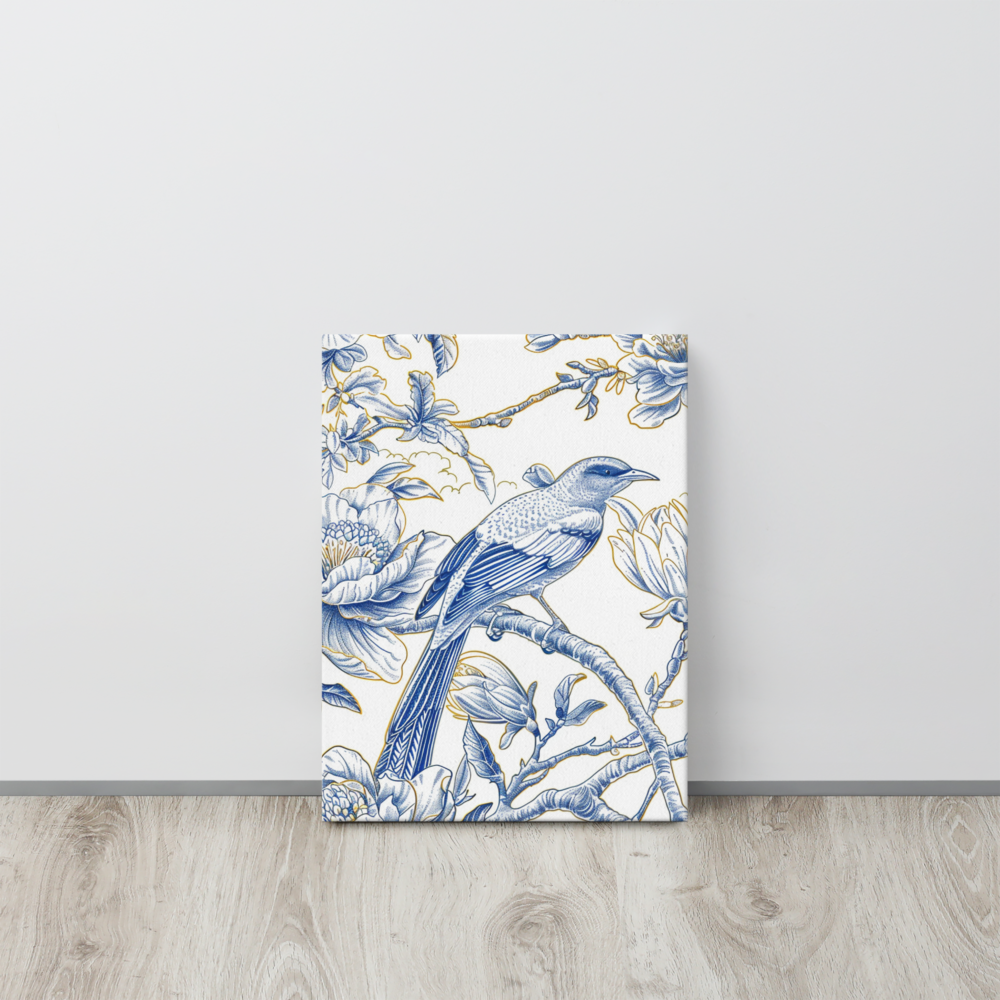 French Bird Chinoiserie 2 Thin canvas