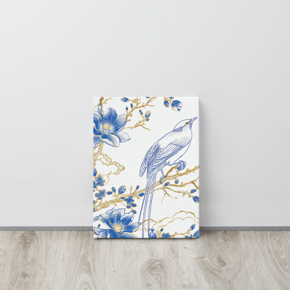 French Bird Chinoiserie 3 Thin canvas