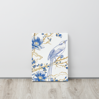 French Bird Chinoiserie 3 Thin canvas