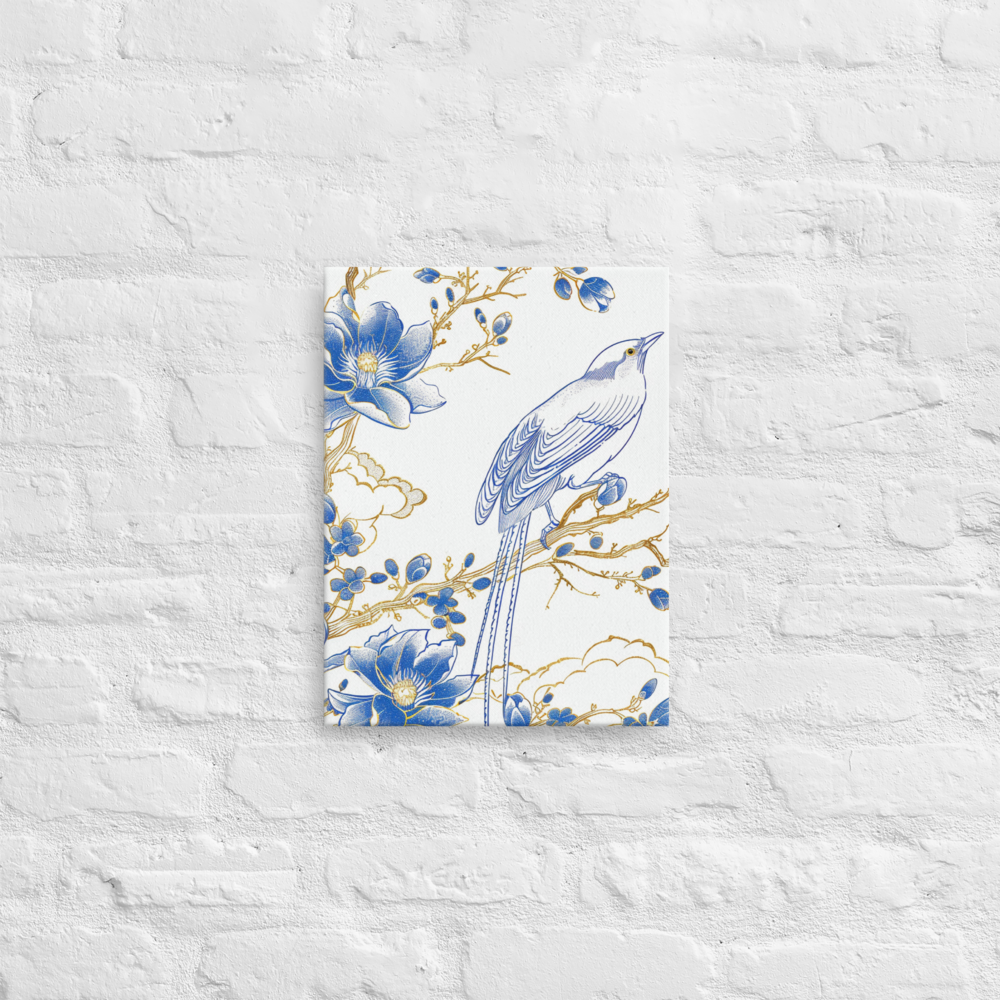 French Bird Chinoiserie 3 Thin canvas
