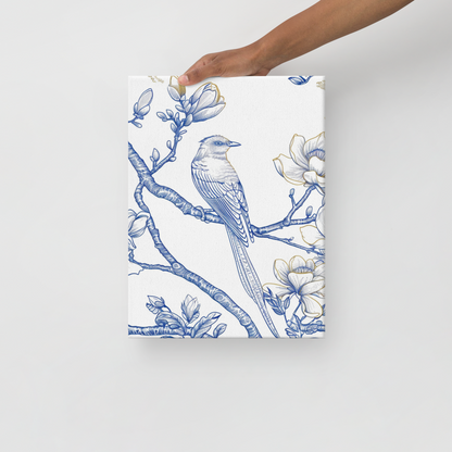 French Bird Chinoiserie 5 Thin canvas