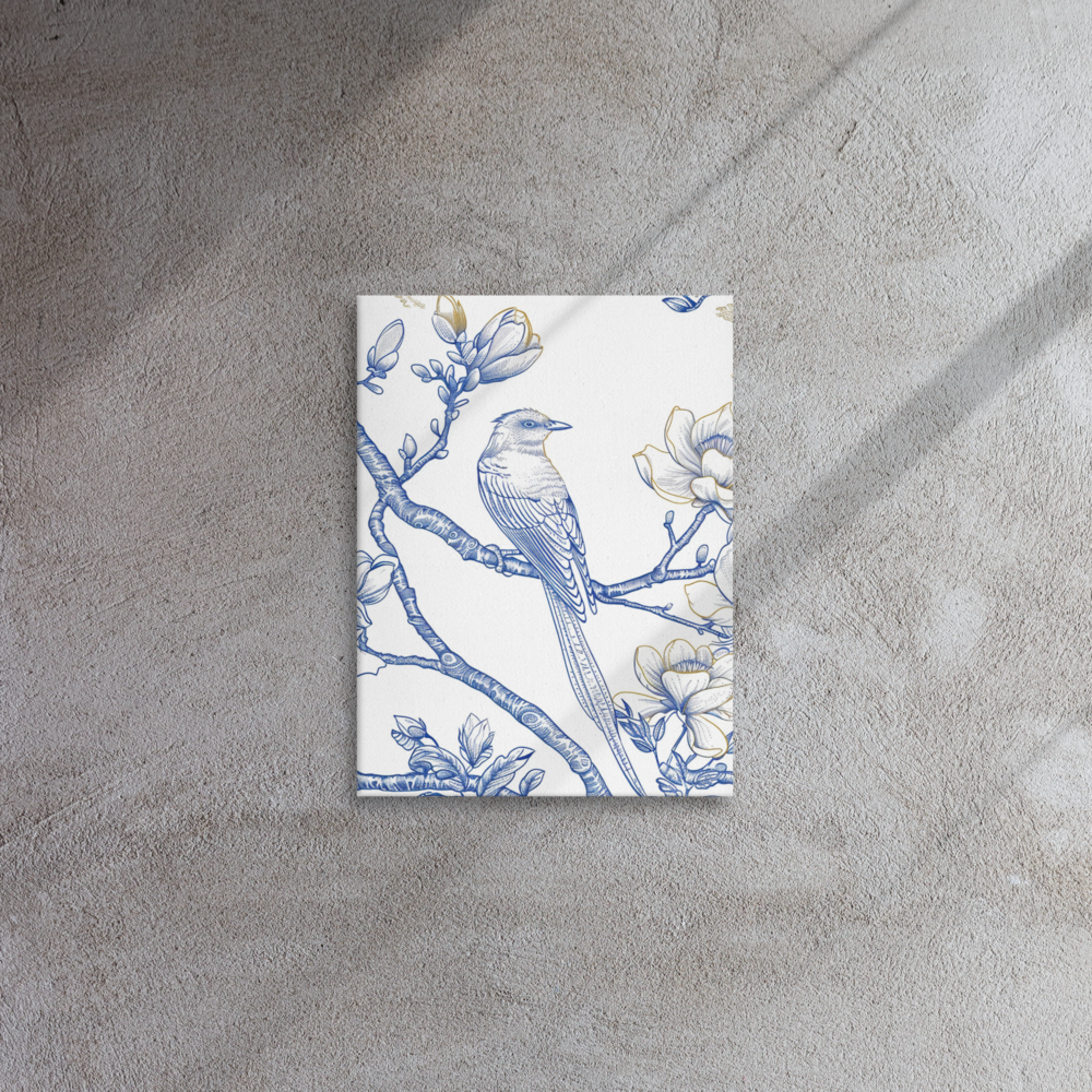 French Bird Chinoiserie 5 Thin canvas