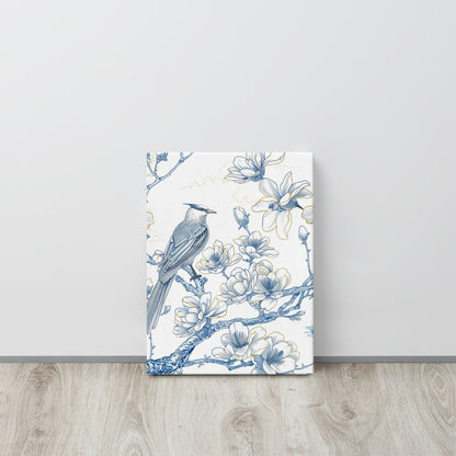 French Bird Chinoiserie 7 Thin canvas